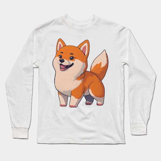 Akita Dog Funny Long Sleeve T-Shirt by charm3596